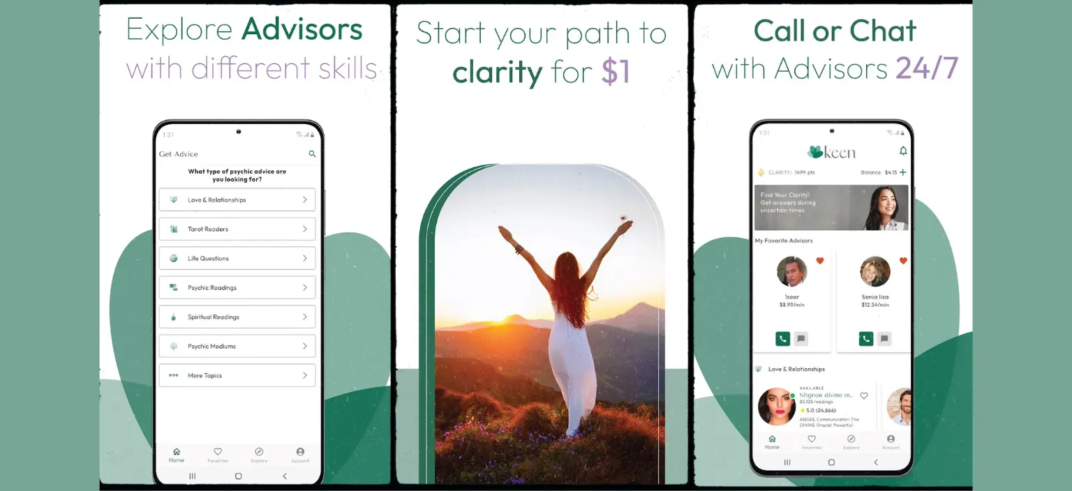 keen psychics app